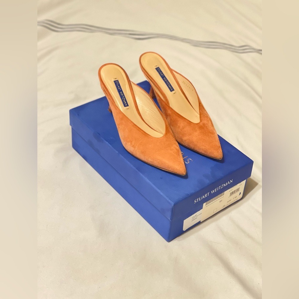 Suede Kitten Heel Mules